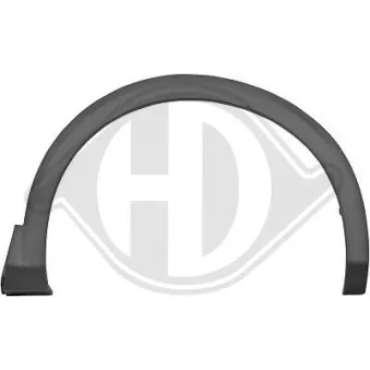 Baguette et bande protectrice, aile avant droit DIEDERICHS [4236462]