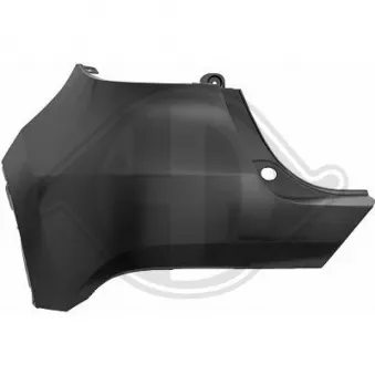 DIEDERICHS 4407059 - Pare-chocs arrière gauche