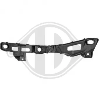 DIEDERICHS 4415049 - Support, pare-chocs avant gauche