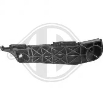 DIEDERICHS 6687063 - Support, pare-chocs avant gauche