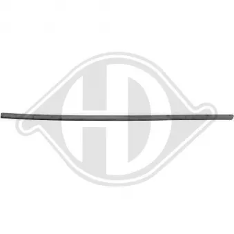 DIEDERICHS 7805321 - Baguette et bande protectrice, porte avant gauche