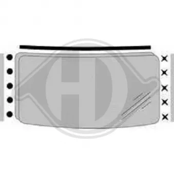 Baguette et bande protectrice, pare-brise DIEDERICHS [8308789]