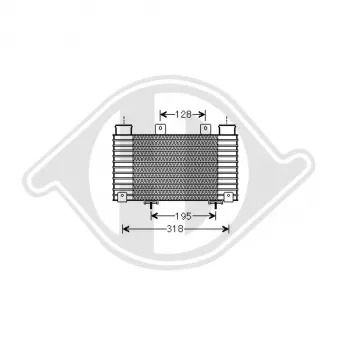 DIEDERICHS DCA1078 - Intercooler, échangeur
