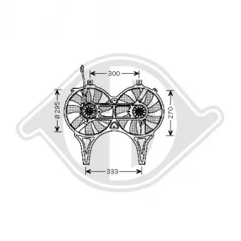 Ventilateur, condenseur de climatisation DIEDERICHS [DCL1017]