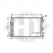 Radiateur, refroidissement du moteur DIEDERICHS [DCM2994]