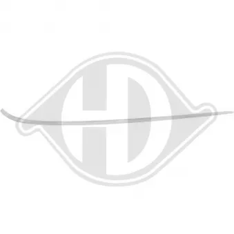 DIEDERICHS ZUB00045 - Baguette et bande protectrice, pare-chocs arrière droit