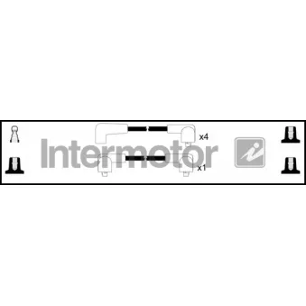 Kit de câbles d'allumage INTERMOTOR [73065]