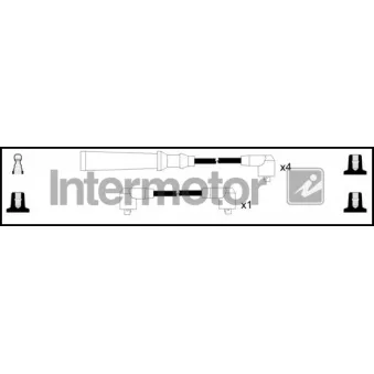 INTERMOTOR 73092 - Kit de câbles d'allumage