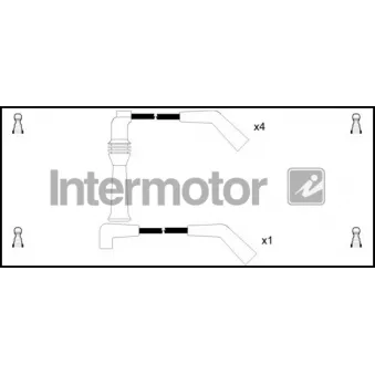 INTERMOTOR 73255 - Kit de câbles d'allumage