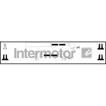 Kit de câbles d'allumage INTERMOTOR [73290]