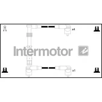 INTERMOTOR 73325 - Kit de câbles d'allumage