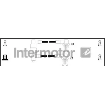 INTERMOTOR 73337 - Kit de câbles d'allumage