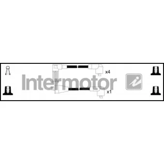 INTERMOTOR 73347 - Kit de câbles d'allumage