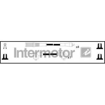 Kit de câbles d'allumage INTERMOTOR [73388]