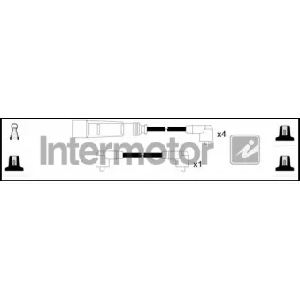Kit de câbles d'allumage INTERMOTOR [73477]