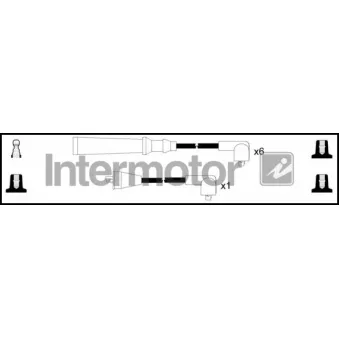 INTERMOTOR 73492 - Kit de câbles d'allumage