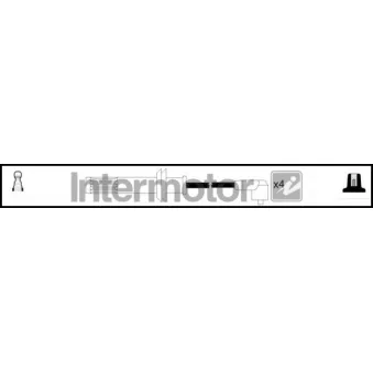 INTERMOTOR 73536 - Kit de câbles d'allumage