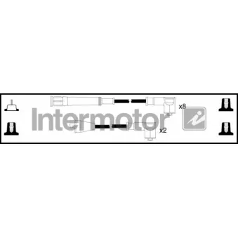 INTERMOTOR 73541 - Kit de câbles d'allumage