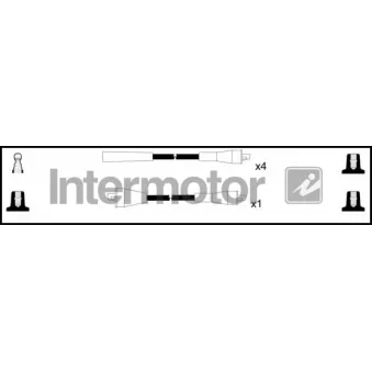 INTERMOTOR 73550 - Kit de câbles d'allumage