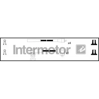 Kit de câbles d'allumage INTERMOTOR [73580]