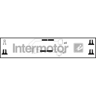 Kit de câbles d'allumage INTERMOTOR [73581]