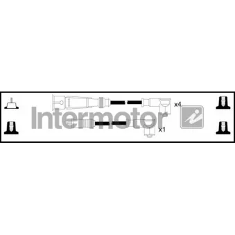 INTERMOTOR 73589 - Kit de câbles d'allumage