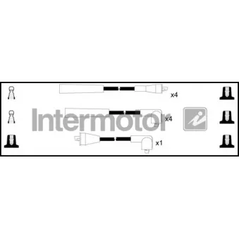 Kit de câbles d'allumage INTERMOTOR [73628]