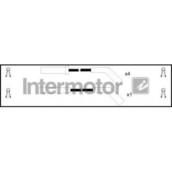 Kit de câbles d'allumage INTERMOTOR [73631]