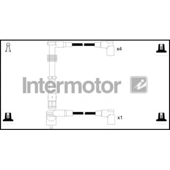 Kit de câbles d'allumage INTERMOTOR [73645]
