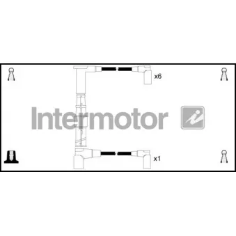 INTERMOTOR 73650 - Kit de câbles d'allumage