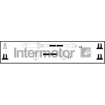 Kit de câbles d'allumage INTERMOTOR [73665]