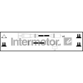 Kit de câbles d'allumage INTERMOTOR [73701]