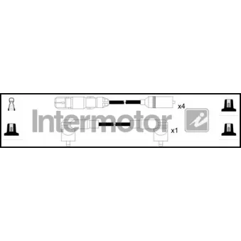 INTERMOTOR 73703 - Kit de câbles d'allumage