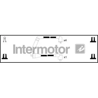 INTERMOTOR 73784 - Kit de câbles d'allumage