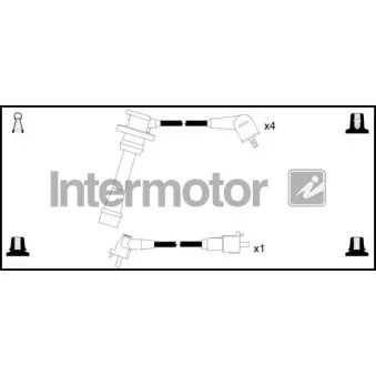 INTERMOTOR 73827 - Kit de câbles d'allumage