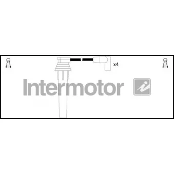 Kit de câbles d'allumage INTERMOTOR [73878]