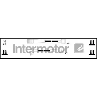 INTERMOTOR 73901 - Kit de câbles d'allumage