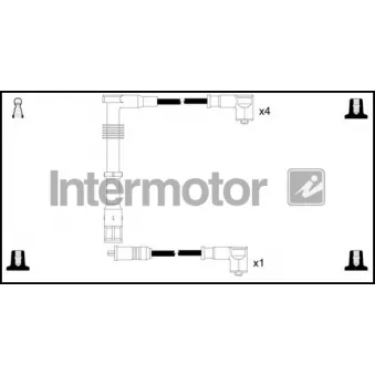 INTERMOTOR 73909 - Kit de câbles d'allumage