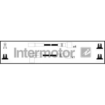 INTERMOTOR 73925 - Kit de câbles d'allumage