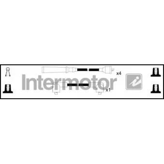 Kit de câbles d'allumage INTERMOTOR [73956]