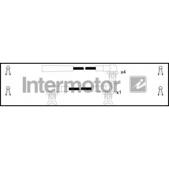 INTERMOTOR 76003 - Kit de câbles d'allumage