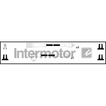 INTERMOTOR 76027 - Kit de câbles d'allumage