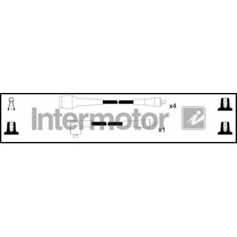 Kit de câbles d'allumage INTERMOTOR [76033]