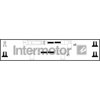 INTERMOTOR 76185 - Kit de câbles d'allumage