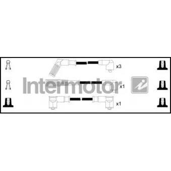 Kit de câbles d'allumage INTERMOTOR [76255]