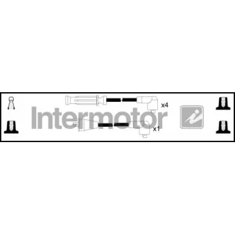 Kit de câbles d'allumage INTERMOTOR [76271]