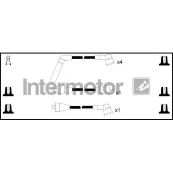 INTERMOTOR 76279 - Kit de câbles d'allumage
