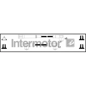 Kit de câbles d'allumage INTERMOTOR [76292]