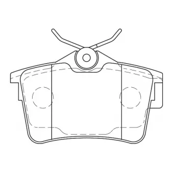 Jeu de 4 plaquettes de frein avant Omnicraft [2135577]