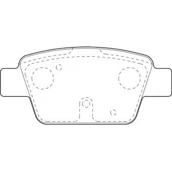 Omnicraft 2135581 - Jeu de 4 plaquettes de frein avant